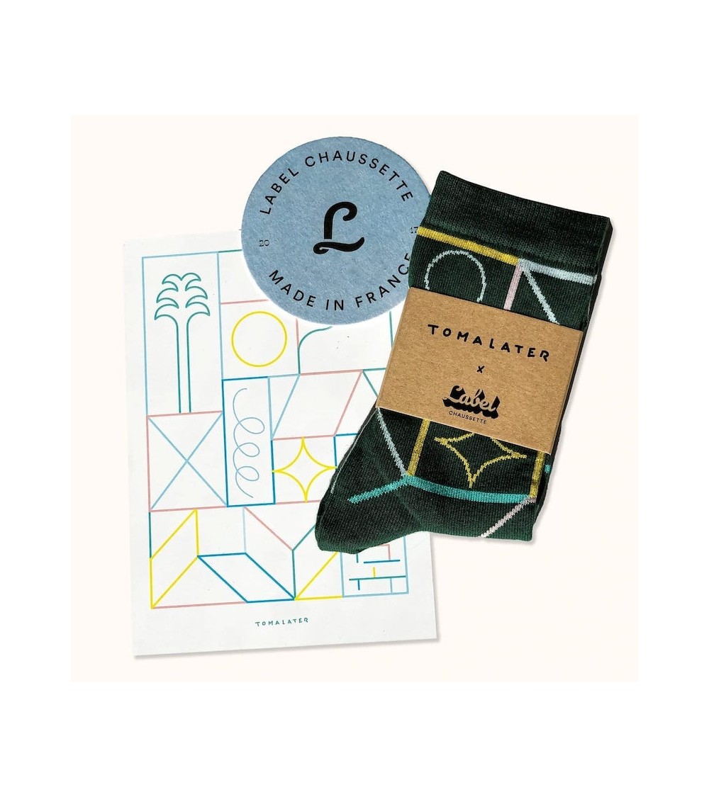 Socks - Tomalater - Néons Label Chaussette funny crazy cute cool best pop socks for women men