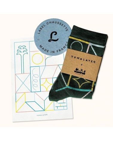 Calzini - Tomalater - Néons Label Chaussette calze da uomo per donna divertenti simpatici particolari