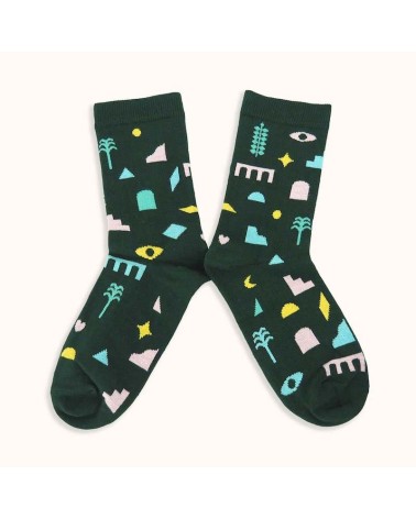 Chaussettes - Tomalater - Patterns Label Chaussette calendrier de l avent chaussettes jolies chausset pour homme femme fantai...