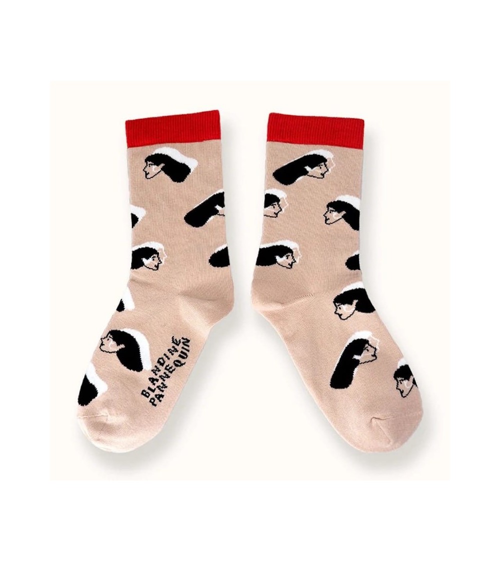 Socken - Blandine Pannequin - Women Label Chaussette socke kuschelsocken für damen lustig herren farbige coole socken