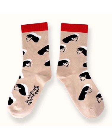 Socks - Blandine Pannequin - Women Label Chaussette funny crazy cute cool best pop socks for women men