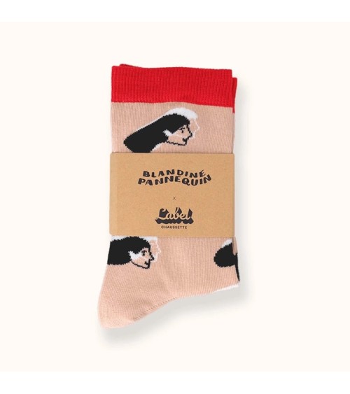 Socken - Blandine Pannequin - Women Label Chaussette Socke lustige Damen Herren farbige coole socken mit motiv kaufen