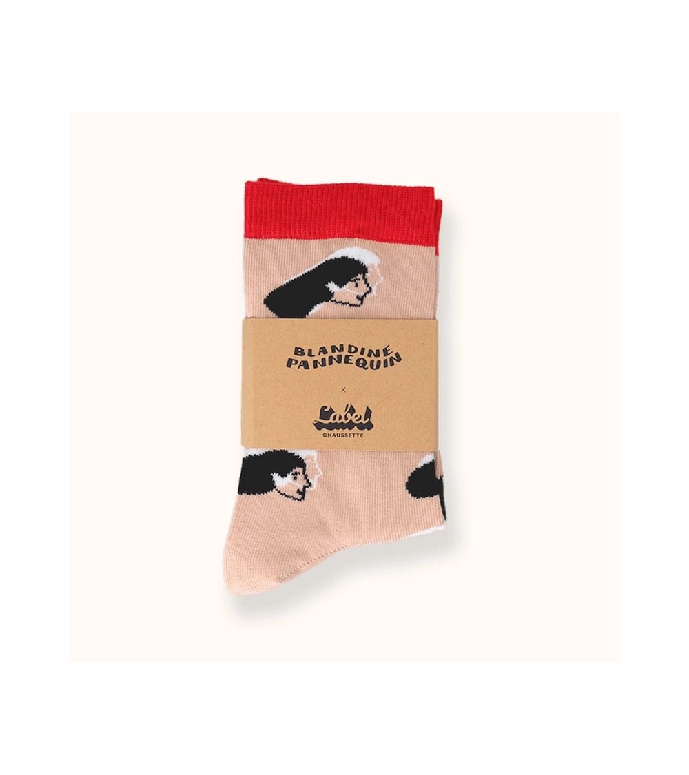 Socken - Blandine Pannequin - Women Label Chaussette socke kuschelsocken für damen lustig herren farbige coole socken