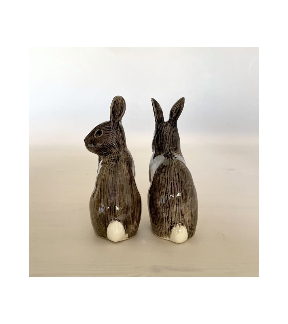 Coniglio selvatico - Porta sale e pepe Quail Ceramics design da tavola saliera e pepiera