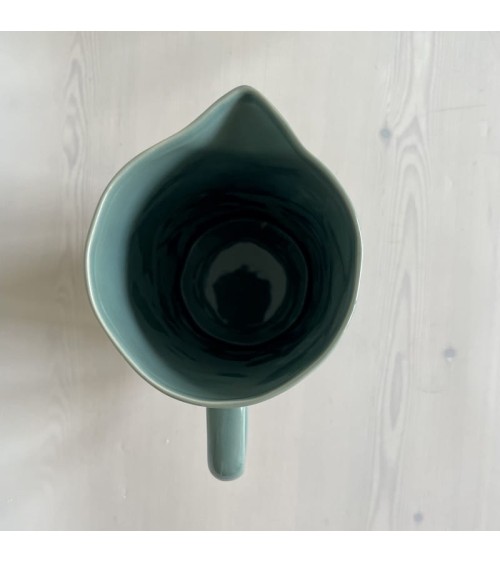 Ceramic Jug - Sage Quail's Egg carafe jug glass design