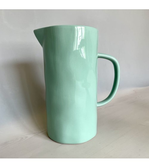 Ceramic Jug - Mint Quail's Egg carafe jug glass design