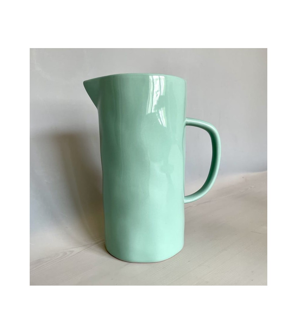 Ceramic Jug - Mint Quail's Egg carafe jug glass design