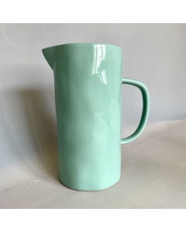 Ceramic Jug - Mint Quail's Egg carafe jug glass design