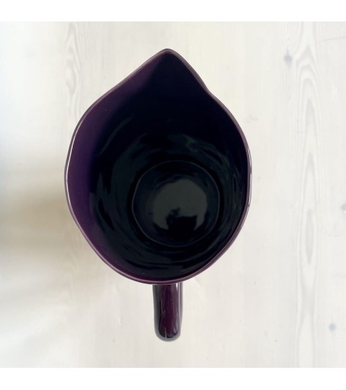 Ceramic Jug - Aubergine Quail's Egg carafe jug glass design