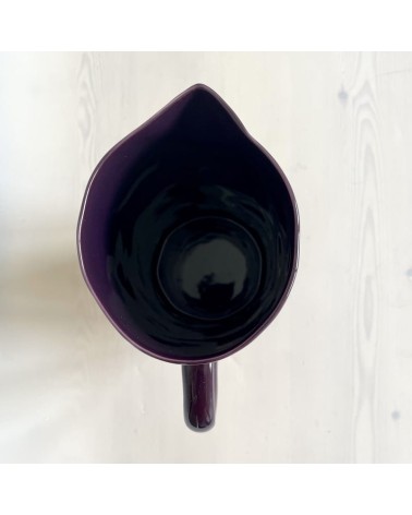 Ceramic Jug - Aubergine Quail's Egg carafe jug glass design