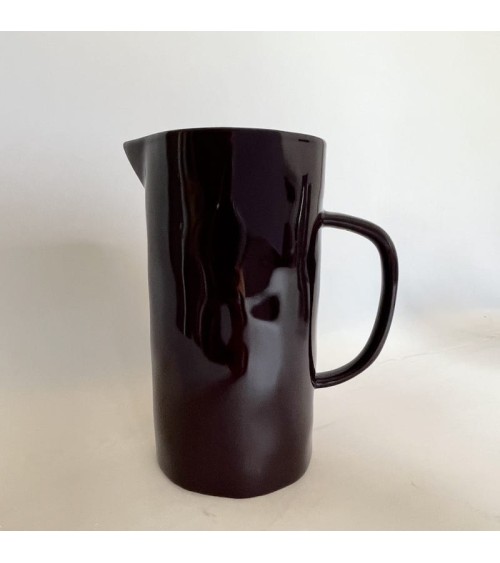 Ceramic Jug - Aubergine Quail's Egg carafe jug glass design