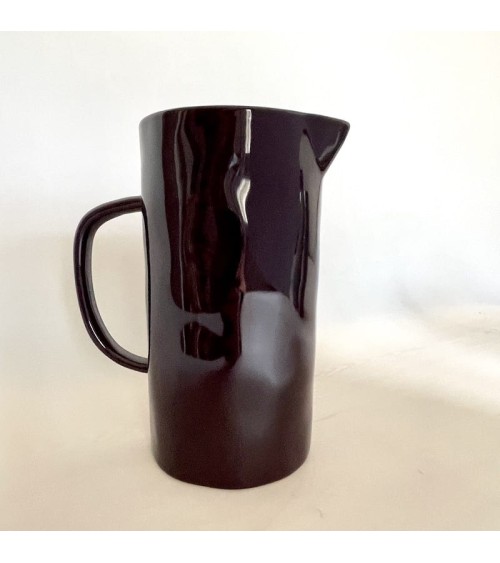 Ceramic Jug - Aubergine Quail's Egg carafe jug glass design