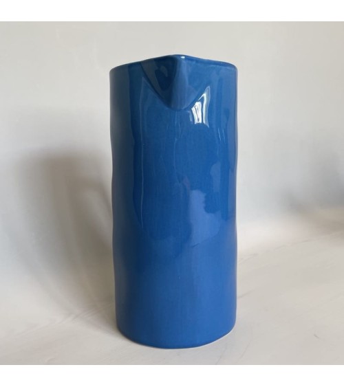 Brocca di ceramica - Blu medio Quail's Egg caraffa brocca acqua vetro design ceramica