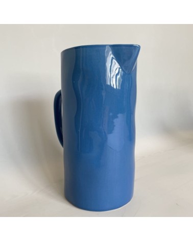 Brocca di ceramica - Blu medio Quail's Egg caraffa brocca acqua vetro design ceramica