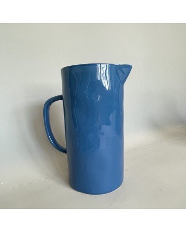 Ceramic Jug - Mid Blue Quail's Egg carafe jug glass design