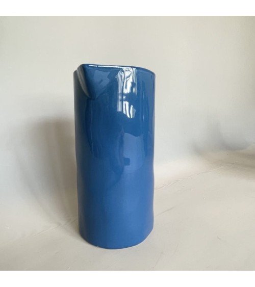 Brocca di ceramica - Blu medio Quail's Egg caraffa brocca acqua vetro design ceramica