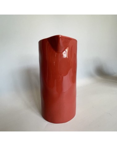 Ceramic Jug - Terracotta Quail's Egg carafe jug glass design
