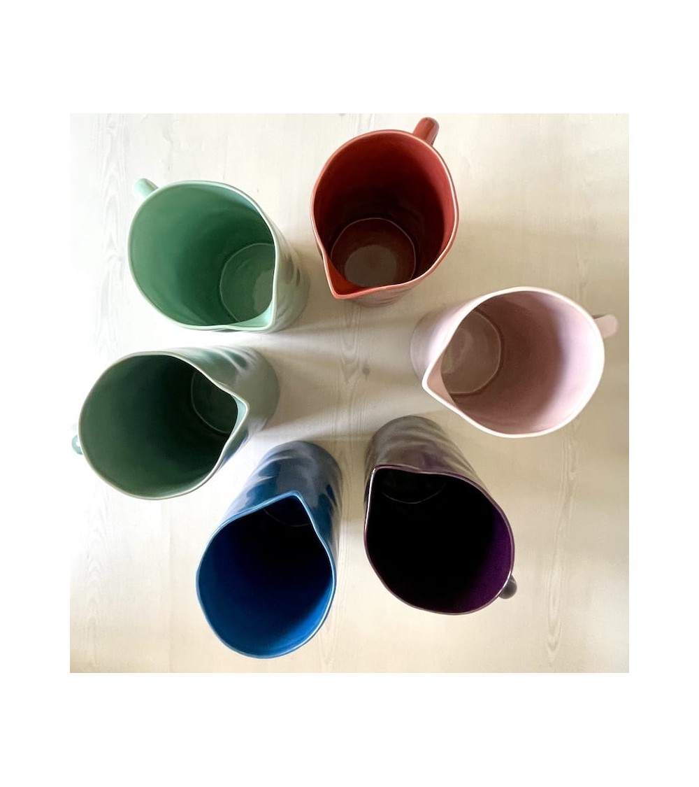 Krug aus Keramik - Mittelblau Quail's Egg wasserkaraffe glas krüg glaskaraffen design
