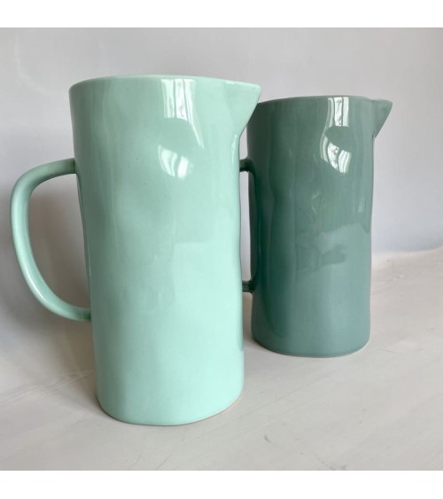 Ceramic Jug - Sage Quail's Egg carafe jug glass design