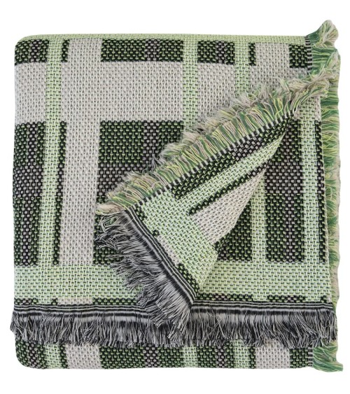 Cotton Blanket - TRADITION Green - 130 x 170 cm Brita Sweden Throw and Blanket design switzerland original