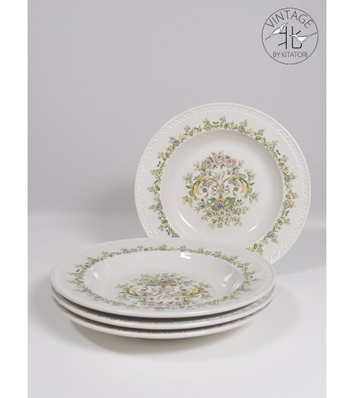 4 Soup Plates "Trianon" Villeroy & Boch Vintage kitatori switzerland vintage furniture design classics