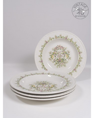 4 Soup Plates "Trianon" Villeroy & Boch Vintage kitatori switzerland vintage furniture design classics