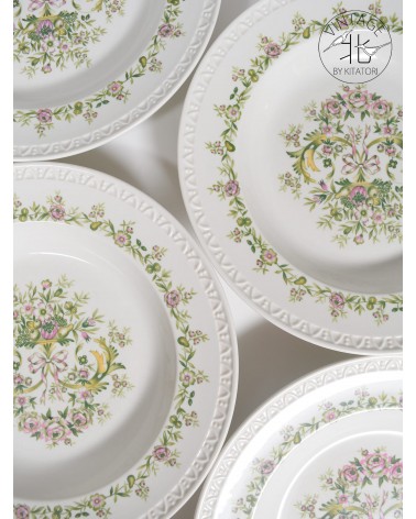 4 Soup Plates "Trianon" Villeroy & Boch Vintage kitatori switzerland vintage furniture design classics