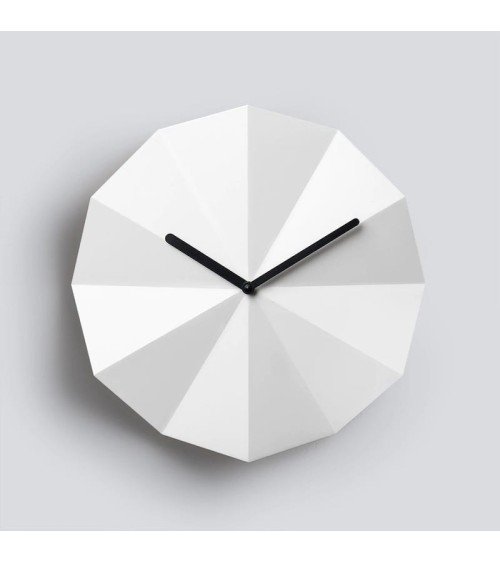 Delta Clock White - Design Wall Clock Lawa Design wood table desk kitchen clocks modern design