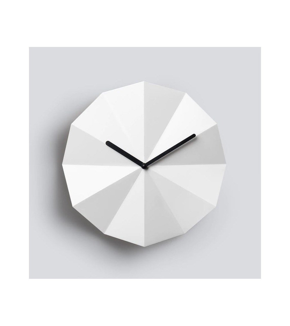 Delta Clock White - Design Wall Clock Lawa Design wood table desk kitchen clocks modern design