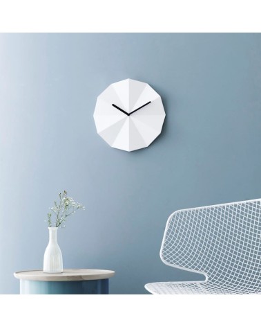 Delta Clock Blanc - Horloge murale design Lawa Design de table design originale cuisine salon