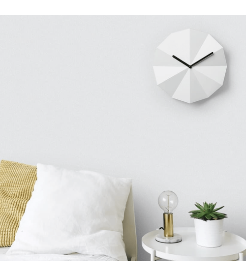 Delta Clock White - Design Wall Clock Lawa Design wood table desk kitchen clocks modern design