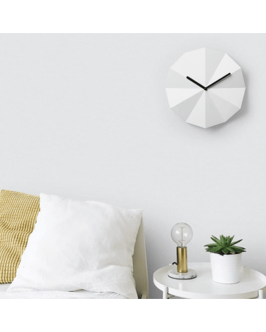 Delta Clock Bianco - Orologio da parete Lawa Design da muro orologi moderno tavolo particolari bellissimi design