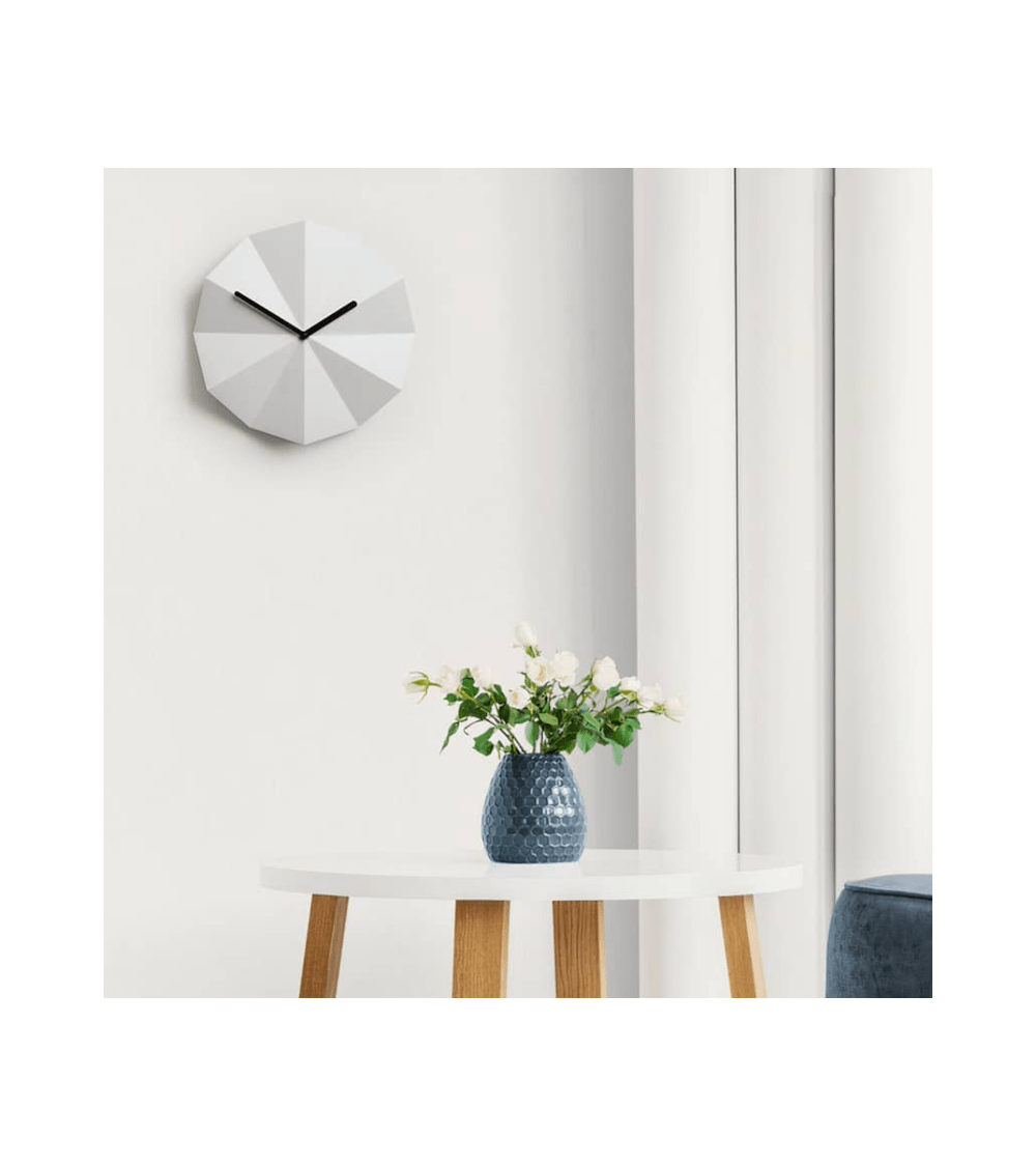 Delta Clock Bianco - Orologio da parete Lawa Design da muro orologi moderno tavolo particolari bellissimi design
