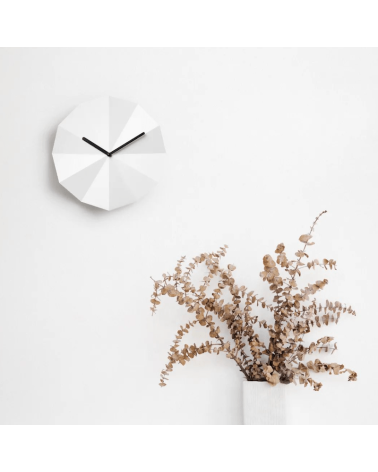 Delta Clock Bianco - Orologio da parete Lawa Design da muro orologi moderno tavolo particolari bellissimi design