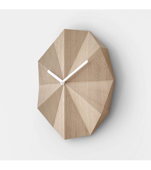 Delta Clock Oak - Wooden Wall Clock Lawa Design wood table desk kitchen clocks modern design