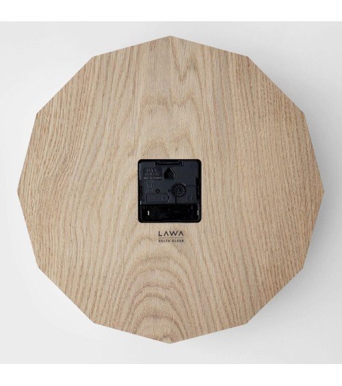 Delta Clock Oak - Wooden Wall Clock Lawa Design wood table desk kitchen clocks modern design