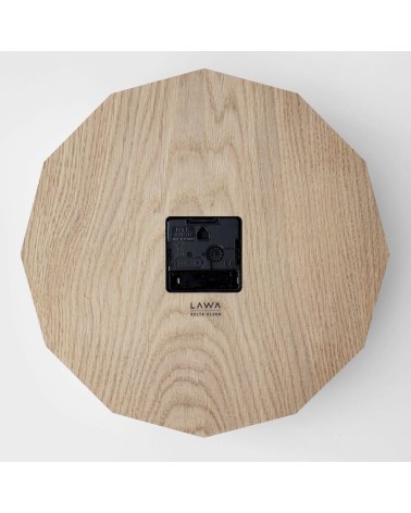Delta Clock Oak - Wooden Wall Clock Lawa Design wood table desk kitchen clocks modern design