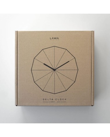 Delta Clock Oak - Wooden Wall Clock Lawa Design wood table desk kitchen clocks modern design