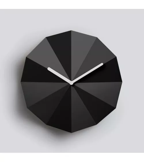 Delta Clock Black - Design Wall Clock Lawa Design wood table desk kitchen clocks modern design