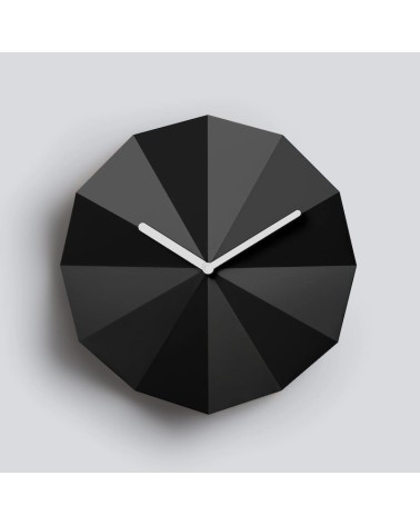 Delta Clock Nero - Orologio da parete Lawa Design da muro orologi moderno tavolo particolari bellissimi design