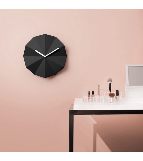 Delta Clock Nero - Orologio da parete Lawa Design da muro orologi moderno tavolo particolari bellissimi design