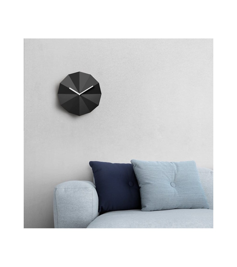 Delta Clock Black - Design Wall Clock Lawa Design wood table desk kitchen clocks modern design