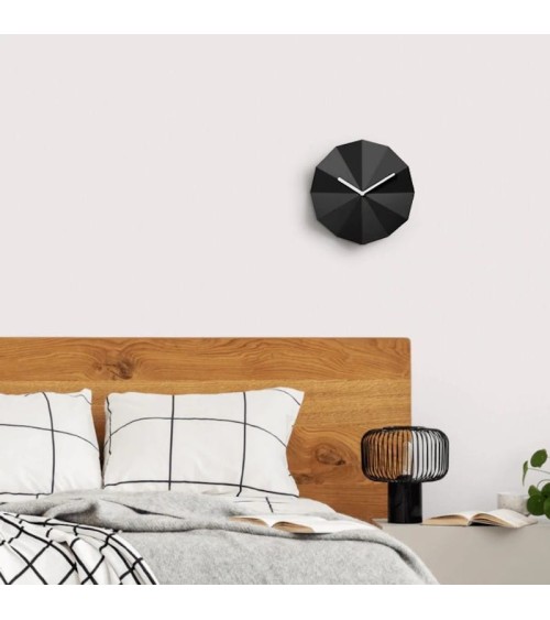 Delta Clock Black - Design Wall Clock Lawa Design wood table desk kitchen clocks modern design