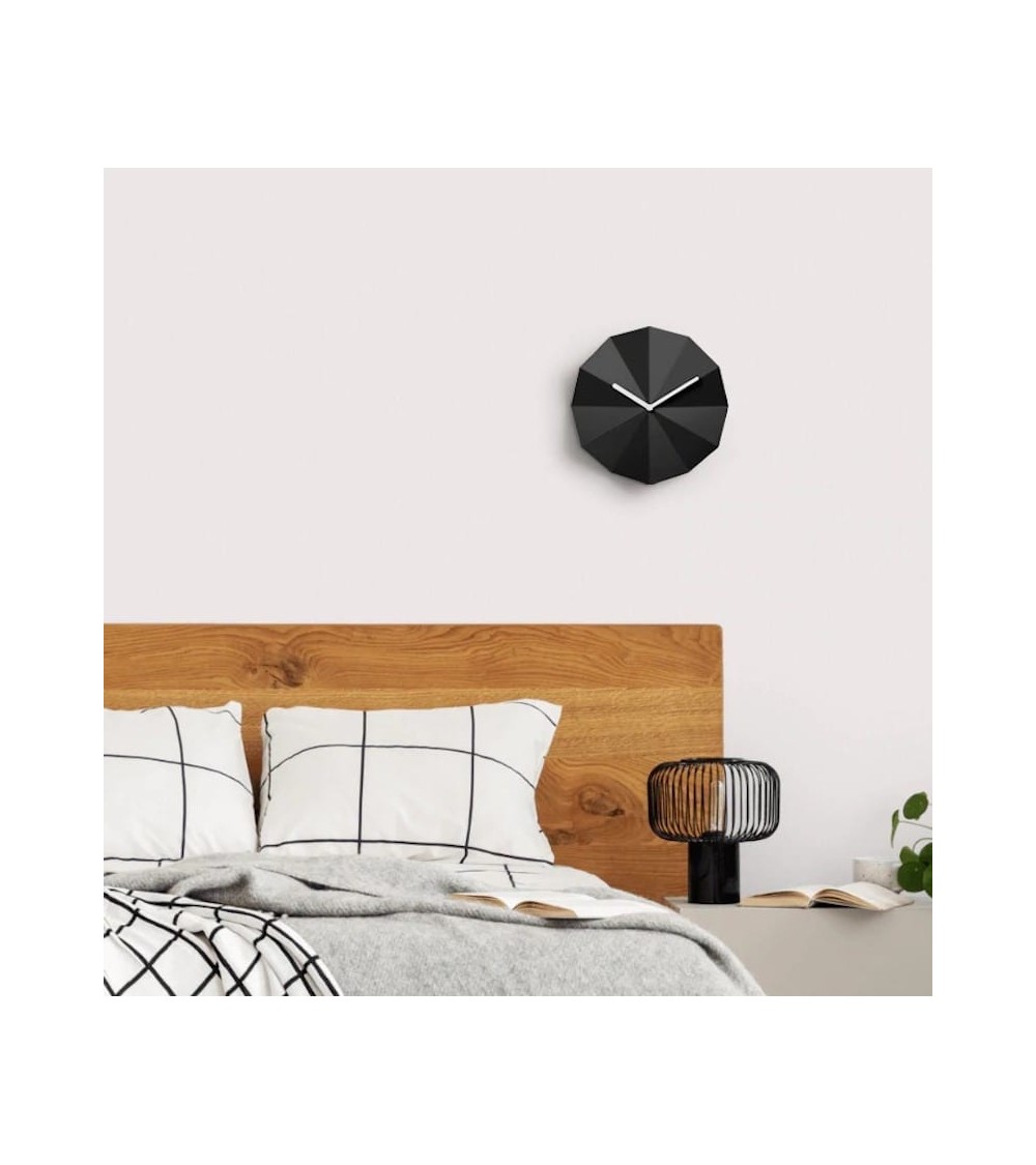 Delta Clock Black - Design Wall Clock Lawa Design wood table desk kitchen clocks modern design