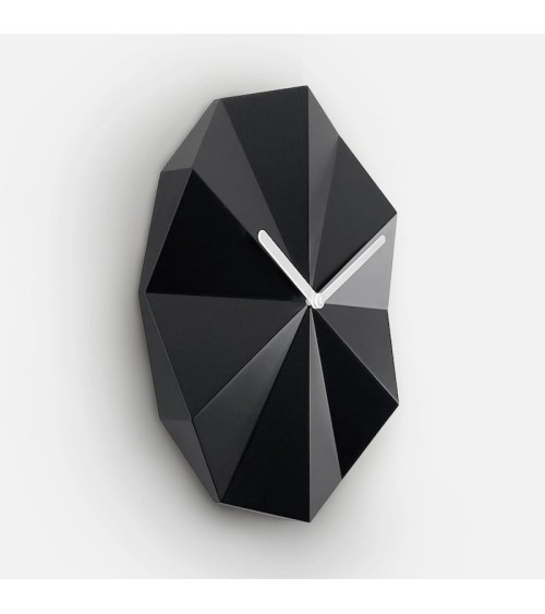 Delta Clock Nero - Orologio da parete Lawa Design da muro orologi moderno tavolo particolari bellissimi design
