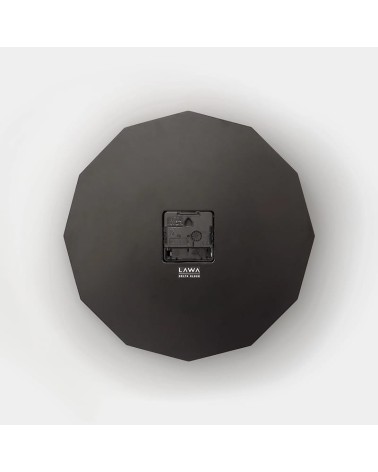 Delta Clock Nero - Orologio da parete Lawa Design da muro orologi moderno tavolo particolari bellissimi design