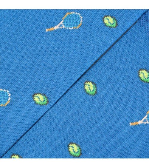 Tennis - Organic cotton socks - Blue The Captain Socks funny crazy cute cool best pop socks for women men