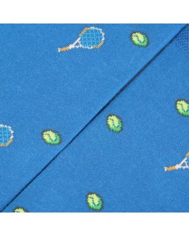 Tennis - Organic cotton socks - Blue The Captain Socks funny crazy cute cool best pop socks for women men