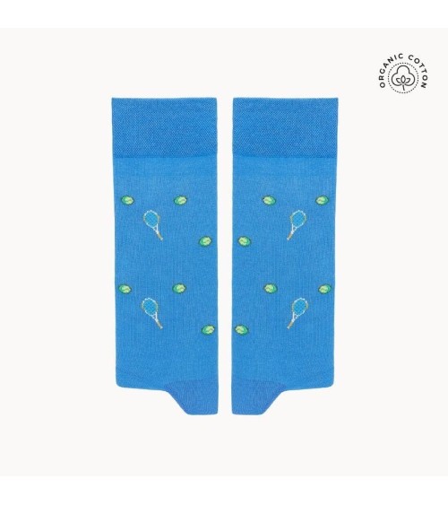 Tennis - Organic cotton socks - Blue The Captain Socks funny crazy cute cool best pop socks for women men