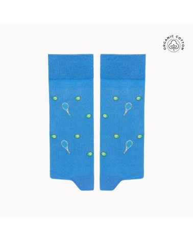 Tennis - Organic cotton socks - Blue The Captain Socks funny crazy cute cool best pop socks for women men